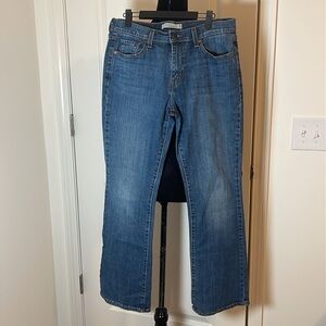 Levi's 515 Bootcut Jeans with Back Button Flap Pockets Studded Design Size 10M